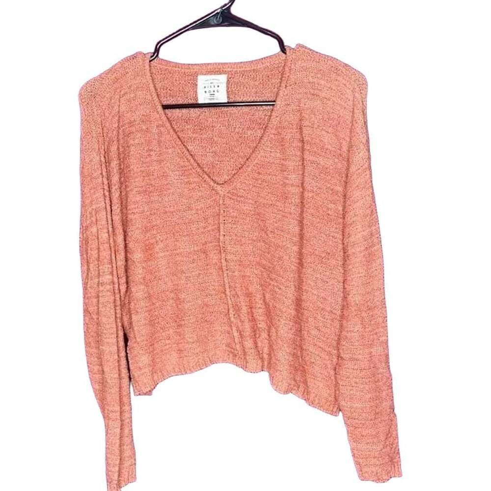 Billabong Cropped V-Neck Knit Sweater